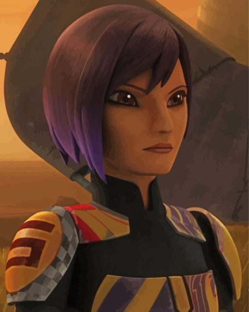 Aesthetic Sabine Wren paint by numbers