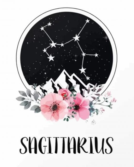 Aesthetic Sagittarius paint by numbers