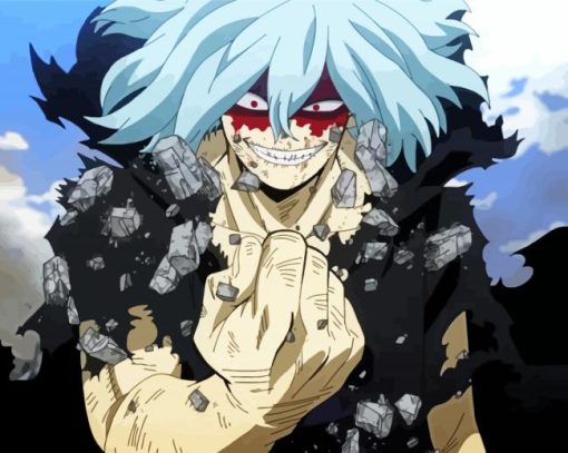 Aesthetic Shigaraki paint by numbers