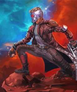 Aesthetic Star Lord paint by numbers