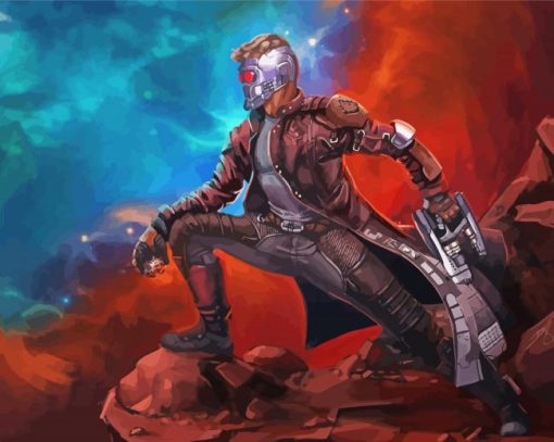 Aesthetic Star Lord paint by numbers