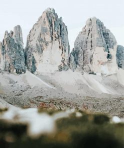 Aesthetic Tres Cime Landscape paint by numbers