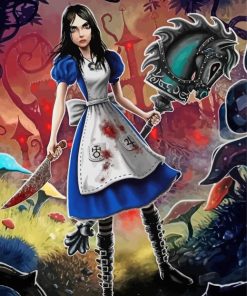 Aesthetic Alice Madness Returns Art paint by numbers