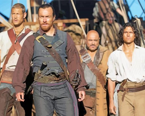 Aesthetic Black Sails Characters paint by numbers