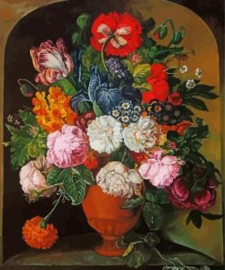 Aesthetic Cool Old Masters Flowers paint by numbers