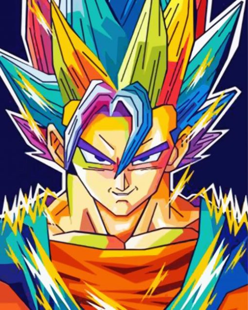 Aesthetic Dragon Ball Pop Art paint by numbers