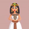 Aesthetic Egyptian Woman paint by numbers