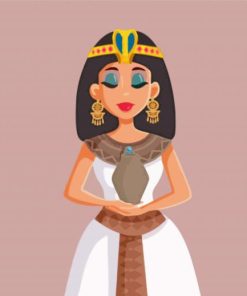 Aesthetic Egyptian Woman paint by numbers