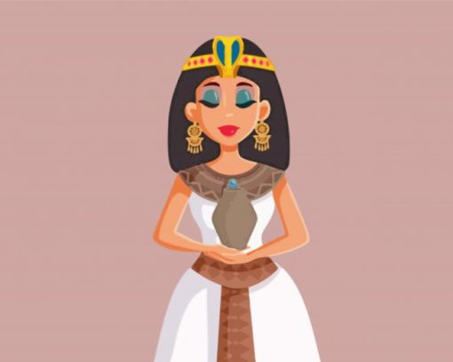 Aesthetic Egyptian Woman paint by numbers