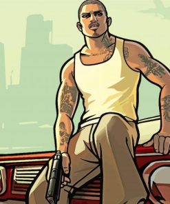 Aesthetic Grand Theft Auto Art paint by numbers