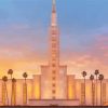 Aesthetic Los Angeles Temple paint by numbers