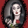 Aesthetic Morticia Illustration Art paint by numbers