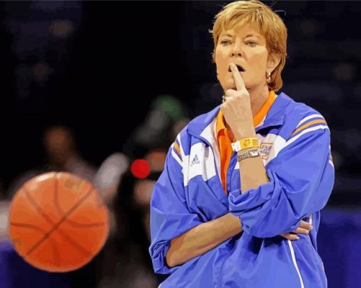 Aesthetic Pat Summitt paint by numbers