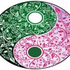 Pink And Green Yin Yang paint by numbers