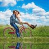 Aesthetic Romantic Couple On Bicycle paint by numbers