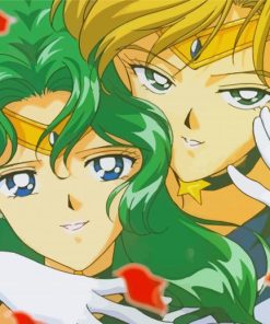 Aesthetic Sailor Neptune Anime paint by numbers