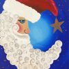 Aesthetic Santa Moon Illustration paint by numbers