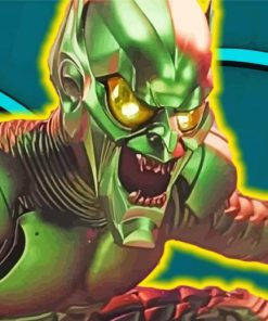 Scary Green Goblin paint by numbers