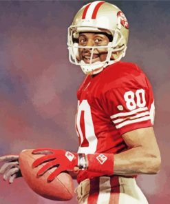 Aesthetic Vintage Jerry Rice paint by numbers