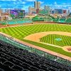 Aesthetic Wrigley Field Sport paint by numbers