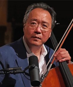 Aesthetic Yo Yo Ma Musician paint by numbers