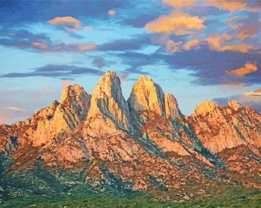 Aesthetic Organ Mountains paint by numbers