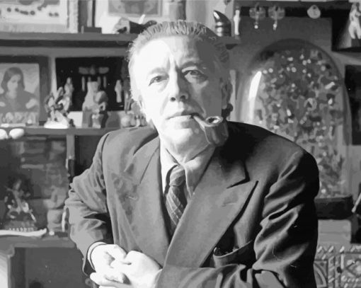 Andre Breton Smoking Tobacco paint by numbers