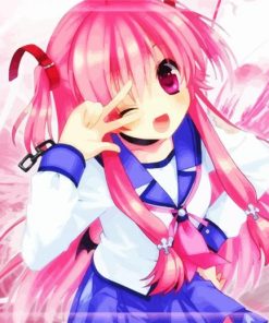 Angel Beats Anime Girl Paint By Numbers