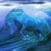 Artwork Sea Wave Horse paint by numbers