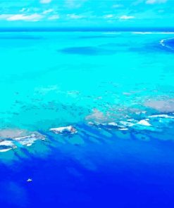 Beautiful Seascape Cook Islands paint by numbers