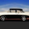 Black And White 1956 Chevrolet paint by numbers