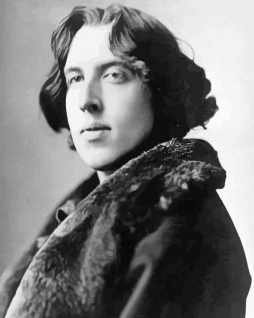 Black And White Oscar Wilde paint by numbers