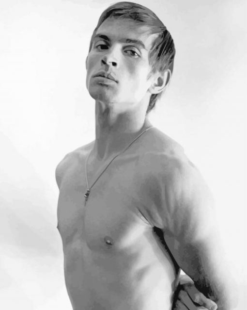 Black And White Rudolf Nureyev paint by numbers