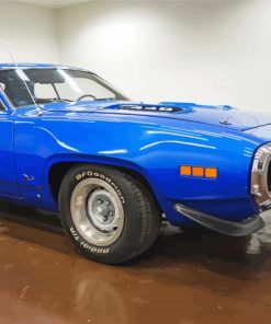 Blue 1971 Road Runner Car Paint By Numbers