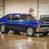 Blue Chevy Nova paint by numbers