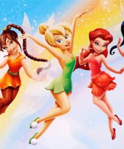 Cartoon Cute Disney Fairies paint by numbers