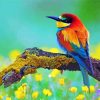 Colorful Bird In Tree paint by numbers