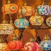 Colorful Turkish Lamps paint by numbers