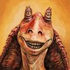 Cool Jar jar Binks Star Wars Paint By Number