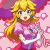 Cute Princess Peach paint by numbers