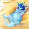 Cute Vaporeon paint by numbers