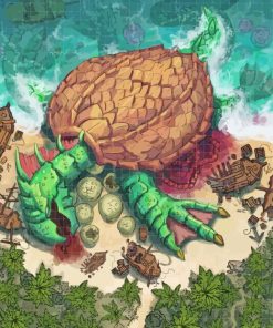 Dead Dragon Turtle paint by numbers