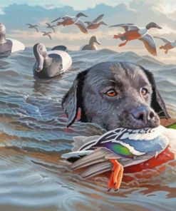 Duck Hunting paint by numbers