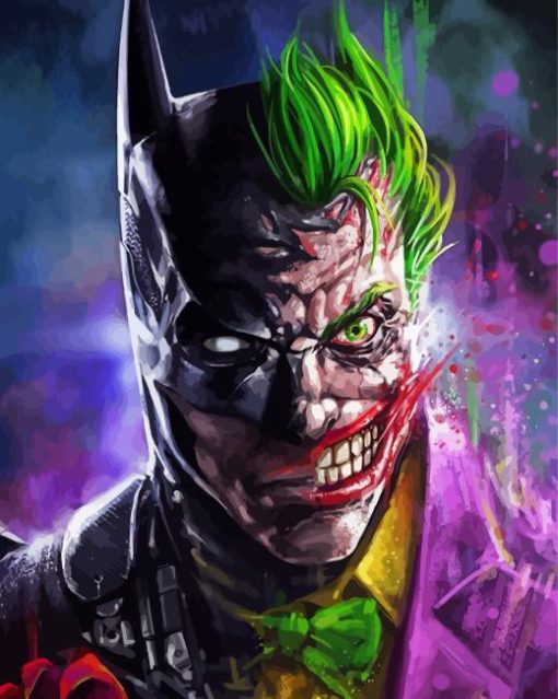 Fantasy Batman And Joker Art paint by numbers