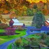 Farm Houses In The Fall Paint By Numbers