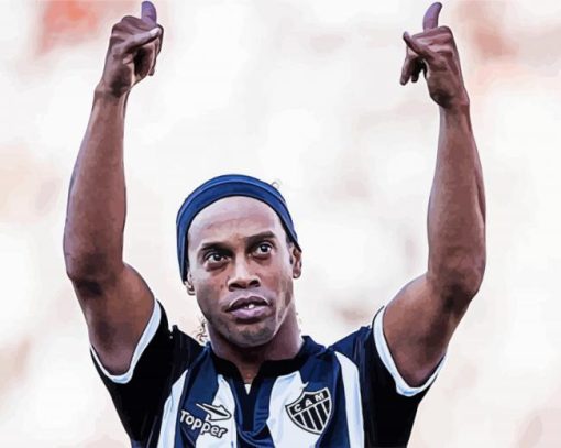 Football Legend Player Ronaldinho paint by numbers