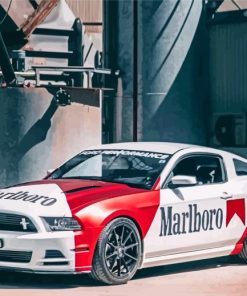 Ford Mustang Marlboro Car paint by numbers