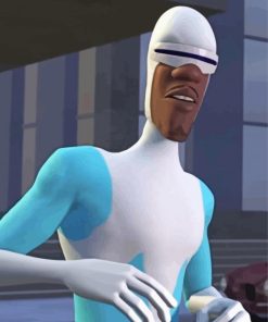 Frozone The Incredibles Animation paint by numbers