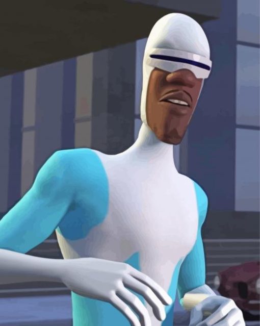 Frozone The Incredibles Animation paint by numbers