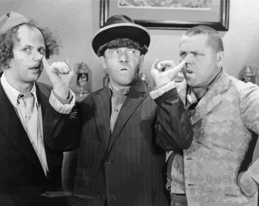 Funny Three Stooges paint by numbers